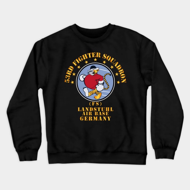 53rd Fighter Squadron - FS - Landstuhl AB Germany Crewneck Sweatshirt by twix123844